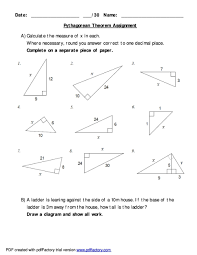 Moreover, descriptive charts on the application of the theorem in different shapes are included. 30 Pythagoras Theorem Problems Worksheet Free Worksheet Spreadsheet