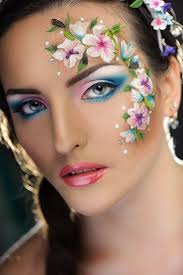 25 Coolest Floral Makeup Looks Fairy Makeup Flower Makeup Face Painting