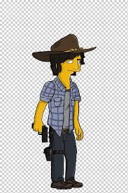 Bart simpson is a naughty boy, but her mother love him and she doesn´t punish him. Carl Grimes Rick Grimes Cartoon Drawing Character The Walking Dead Miscellaneous Cowboy Cowboy Hat Png Klipartz