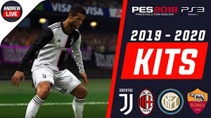 Real madrid kit collection on dlscenter: Pes 2018 Ps3 Serie A 2019 2020 Kits V1 By Andrewpes Pes Social