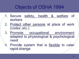 • additional from fma 1967. Legal Requirements Of Occupational Safety And Health Ppt Download