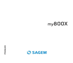 Notice SAGEM MY800X - téléphone ...