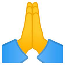 Person With Folded Hands Emoji Hand Emoji Praying Hands Emoji Folded Hands