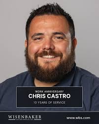 Thank you for your 10 years of hard work and excellence. We're grateful to  have you as a part of our Wisenbaker family. Here's to many more years of  shared success and