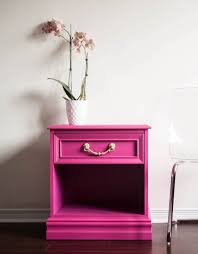 Pink And Gold Nightstand Side Table Painted Furniture Nursery Accent Table Modern Glam Nightstand S Nursery Accent Table Gold Nightstand Painted Furniture