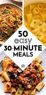 50 Quick And Easy Dinner Recipes Anyone Can Cook Recipe Easy Dinner Fast Easy Meals 30 Minute Meals Easy