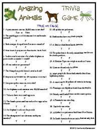 Amazing Animals Trivia Game Etsy Trivia Questions And Answers Trivia Trivia Games