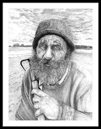 Clam Digger Framed Art Prints for Sale