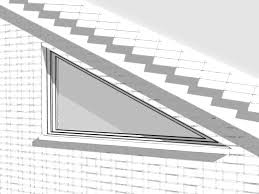 Install window dressing for large or unusually shaped windows. Triangular Grand Design Blinds
