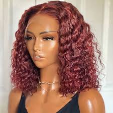 Burgundy Color Deep guaranteed Wave Short Bob