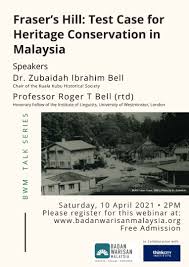Chinese new year (second day) federal: Fraser S Hill Test Case For Heritage Conservation In Malaysia Badan Warisan Malaysia