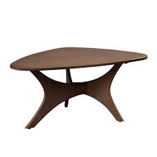 The soft triangle table fits really. Blaze Triangle Wood Coffee Table Pecan Target