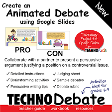 Technodebate Computer Lessons For Google Apps Create An Animated Debate Using Google Sl With Images Elementary Technology Lessons Technology Lessons School Lesson Plans
