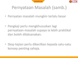 Penulis melihat perbahasan mengenai i„la:l dan ibda:l yang merupakan topik perbincangan dalam kajian morfologi ( ) perlu diketengahkan. Pernyataan Masalah Objektif Dan Hipotesis Kajian Ocw Utm My 0 Topic4pernyataanmasalah Objectif Pdf Document
