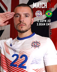 MATCH DAY! Great Britain Men's Deaf Football faces Brazil for a place in  the 5th-8th Play-off in the Deaflympics 2025 Games at J Village, Japan,  kicking off at 12pm local time (3am