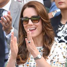 Kate Middleton Wears Chic, Printed Dress as She & Prince William Cheer
