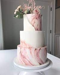 Firstly, scoop 2 tbsp of vanilla cake batter and transfer to a cake tin. 62 Chic And Luxurious Marble Wedding Cakes Weddingomania