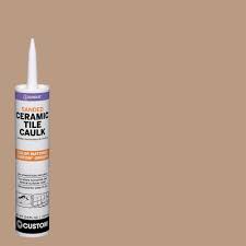 custom building products polyblend 180 sandstone 10 5 oz sanded ceramic tile caulk