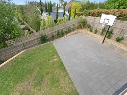 (see below for details)dimension of court: Pin By Michelle Klsy On Landscape Design Diy Backyard Landscaping Backyard Landscaping Basketball Court Backyard