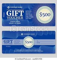Download Vintage Gift Certificate Voucher Coupon Vector Mockup With Money Background Template Of Banner With Watermark For Gift Canstock