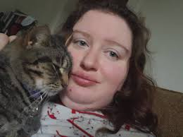 My Elsie watching Law & Order with me