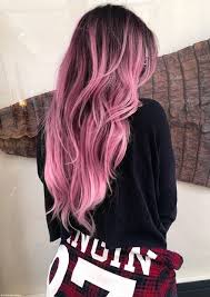 Dark Roots Rose Hair Hair Styles Pink Ombre Hair Hair Color