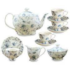 New Country Roses 3 Piece Teapot Set Glass Tea Set China Tea Sets Tea Service