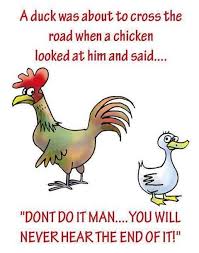 Chicken Joke Funny Quotes Quote Jokes Lol Funny Quote Funny Quotes Humor Funny Cartoons Jokes Cartoon Jokes Chicken Jokes The chicken joke trope as used in popular culture. chicken joke funny quotes quote jokes