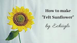 Lem tembak.semoga bermanfaat 🙏bisa beli produk aku di:h. How To Make Felt Sunflower Cara Membuat Bunga Matahari Dari Kain Flanel By Echiiglo Youtube