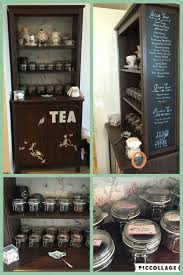 My Tea Bar A Wonderful Tea Storage Solution Ikea Brusali High Cabinet Wallpaper Backing Decoration And Chalk Board Menu D Ikea Brusali Ikea Bar Brusali