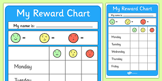 A4 Reward Chart Printable Reward Chart School Reward