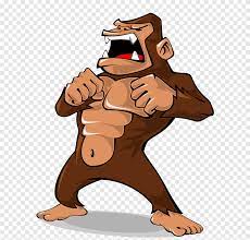 Wütender Gorilla, Zorn, wütend Clipart png | PNGEgg