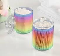 Amazon.com: Zhirexin Rainbow Pastel 2PC Airtight Transparent ...