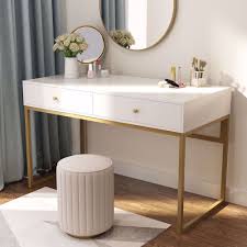 Computer Desk Modern Simple 47 Home Office Desk Study Table Writing Desk Workstation With 2 Storage Drawers Desk With Drawers Bedroom Desk Desk Essentials