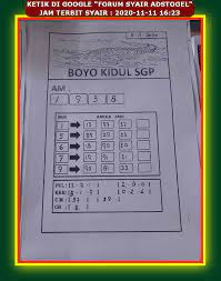 Forum Syair Adstogel 15 November 2020