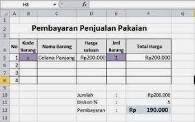 Rumus mencari harga jual di excel. Membuat Format Penjualan Dengan Vlookup Pada Excel Belajar Office