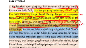 Latar Tempat Novel Tirani Dan Leftenan Adnan Malayfara Cuitan Dokter