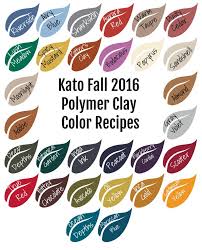 Kato Polyclay Polymer Clay Color Mixing Recipe Ebook For Fall Winter 2016 Polymer Clay Color Mixing Tutorial