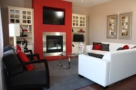 Pine Ridge Homes By Desantis Red Accent Wall Accent Walls In Living Room Bookshelves Built In