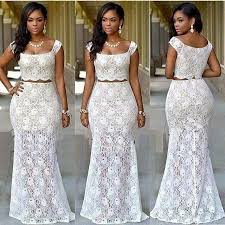 All White See Through Dress African Prom Dresses Lace Fashion African Fashion Dresses