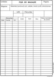 Il poti printa si vei avea un model de cv in alb pe care il vei completa rapid cu pixul sau il poti completa pe calculator si printa. Fisa De Magazie Formular Preturi