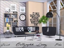 Calligraphik Living The Sims 4 Catalog Living Room Sims 4 Sims 4 Cc Furniture Living Rooms Sims 4 Bedroom