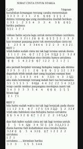 Takkan habis sejuta laguuntuk menceritakan cantikmukan teramat panjang puisituk menyuratkan cinta ini telah habis sudah cinta initak lagi tersisa habiskansisa hidupku hanya untukmu dan tlah habis sudah cinta initak lagi tersisa untuk. Chord Gitar Dan Not Angka Pianika Beitrage Facebook