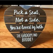 Choose a seat, not a side signs. Hobby Lobby Party Supplies Pick A Seat Not A Side Sign Poshmark