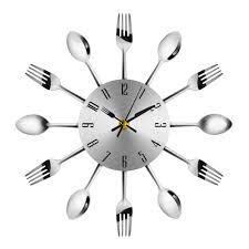 Will be a beautiful decoration of your interior. Cutlery Design Wall Clock Metal Knife Fork Spoon Kitchen Clocks Creative Modern Home Decor Buy At A Low Prices On Joom E Commerce Platform