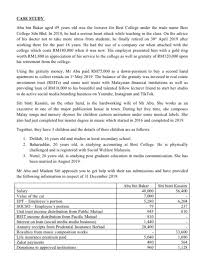 Since malaysia taxes only income that accrues in or is derived from the country, foreign income derived by a resident is not taxed in the tax year (i.e. Malaysian Taxationfind Mr Abu And Ms Siti Tax Comp Chegg Com