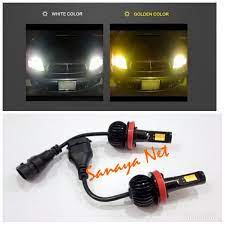 Pewarnaan bagian dalam bola lampu menggunakan cara frosting atau opalising menggunakan. Fog Lamp Lampu Kabut Soket Hb4 H11 Dual Color Putih Kuning Shopee Indonesia