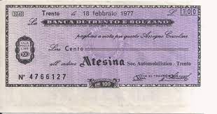 Acquistare su unilibro è semplice: 100 Lire La Banca Di Trento E Bolzano Italy Numista