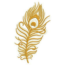 Peacock feather embroidery design 2. Gold Peacock Feather Embroidery Designs Machine Embroidery Designs At Embroiderydesigns Com