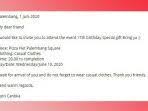 Kata kata undangan ulang tahun ke 17. 11 Contoh Kata Kata Undangan Pesta Ulang Tahun Online Lewat Whatsapp Instagram Fb Dan Sejenisnya Halaman All Tribun Sumsel